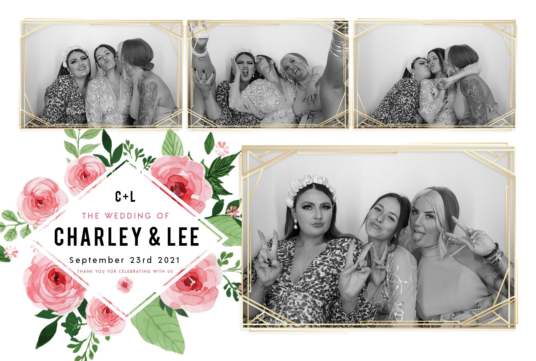 Charley and Lee's Wedding  | View more photos from the event at gallery.myphotoboothexperience.co.uk/u/MyPhotoBoothExperienceLtd/Charley-and-Lees-Wedding
