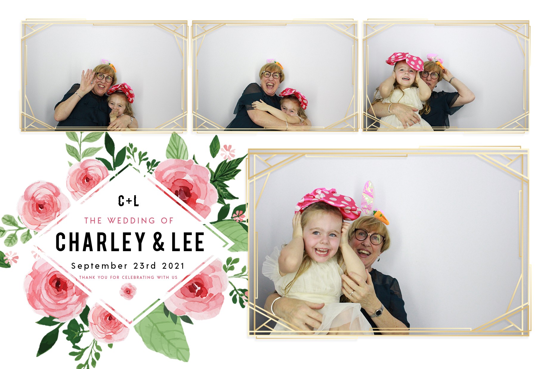 Charley and Lee's Wedding  | View more photos from the event at gallery.myphotoboothexperience.co.uk/u/MyPhotoBoothExperienceLtd/Charley-and-Lees-Wedding