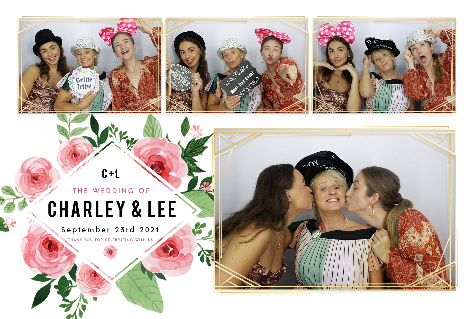 Charley and Lee's Wedding  | View more photos from the event at gallery.myphotoboothexperience.co.uk/u/MyPhotoBoothExperienceLtd/Charley-and-Lees-Wedding