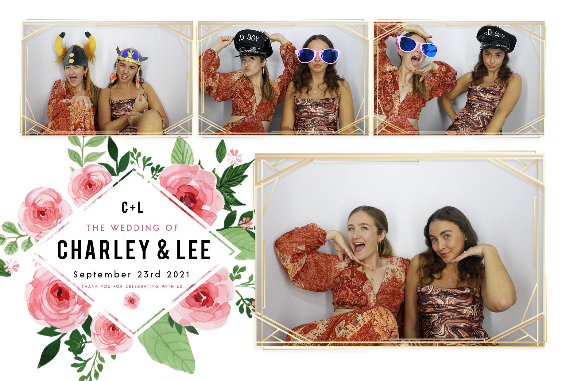 Charley and Lee's Wedding  | View more photos from the event at gallery.myphotoboothexperience.co.uk/u/MyPhotoBoothExperienceLtd/Charley-and-Lees-Wedding