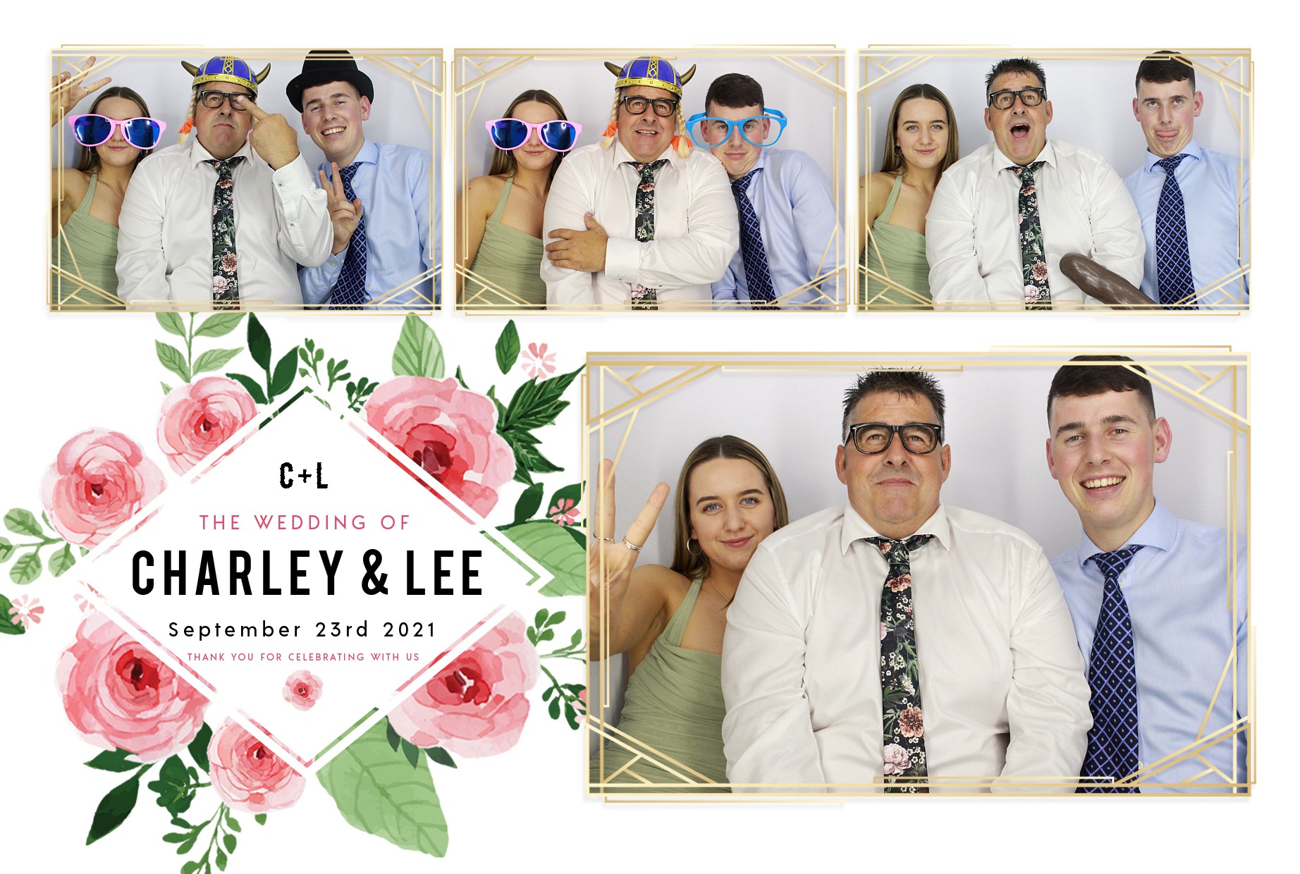 Charley and Lee's Wedding  | View more photos from the event at gallery.myphotoboothexperience.co.uk/u/MyPhotoBoothExperienceLtd/Charley-and-Lees-Wedding