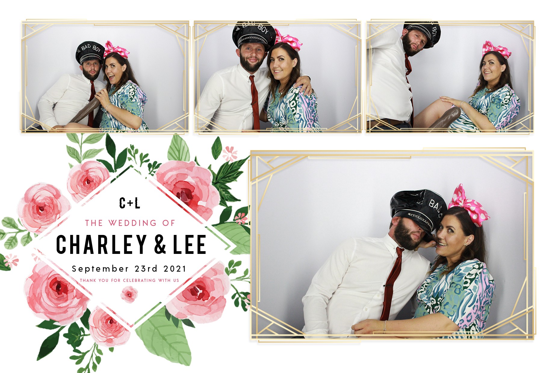 Charley and Lee's Wedding  | View more photos from the event at gallery.myphotoboothexperience.co.uk/u/MyPhotoBoothExperienceLtd/Charley-and-Lees-Wedding
