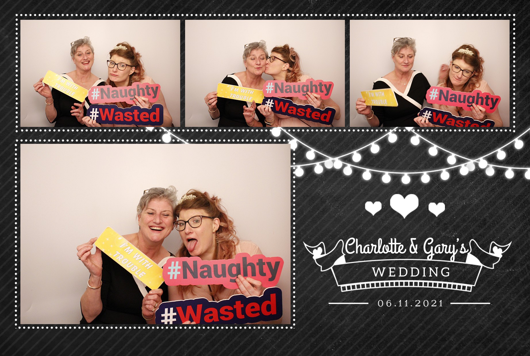 Charlotte & Gary's Wedding | View more photos from the event at gallery.myphotoboothexperience.co.uk/u/MyPhotoBoothExperienceLtd/Charlotte-Garys-Wedding