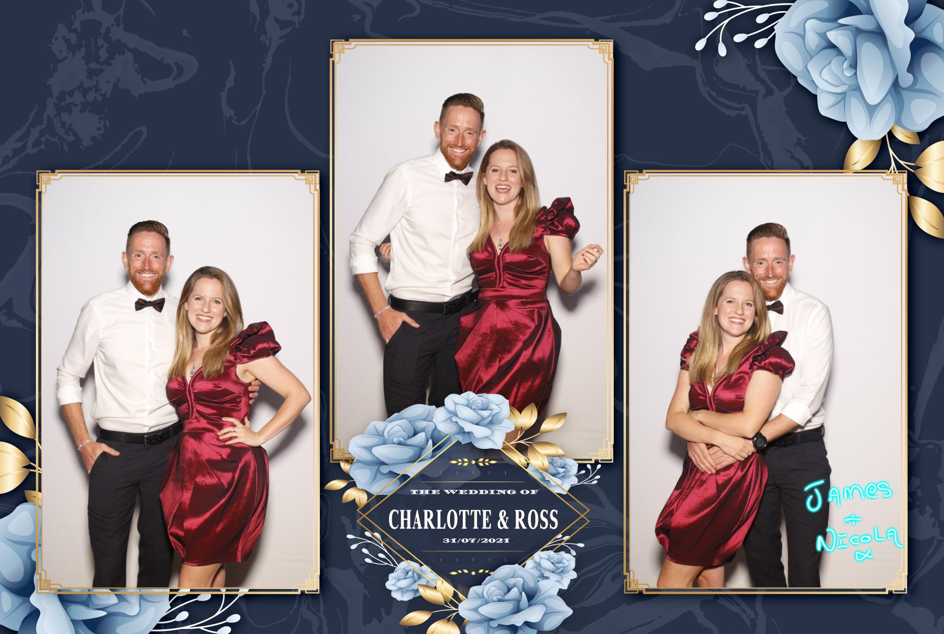 Charlotte & Ross's Wedding | View more photos from the event at gallery.myphotoboothexperience.co.uk/u/MyPhotoBoothExperienceLtd/Charlotte-Rosss-Wedding