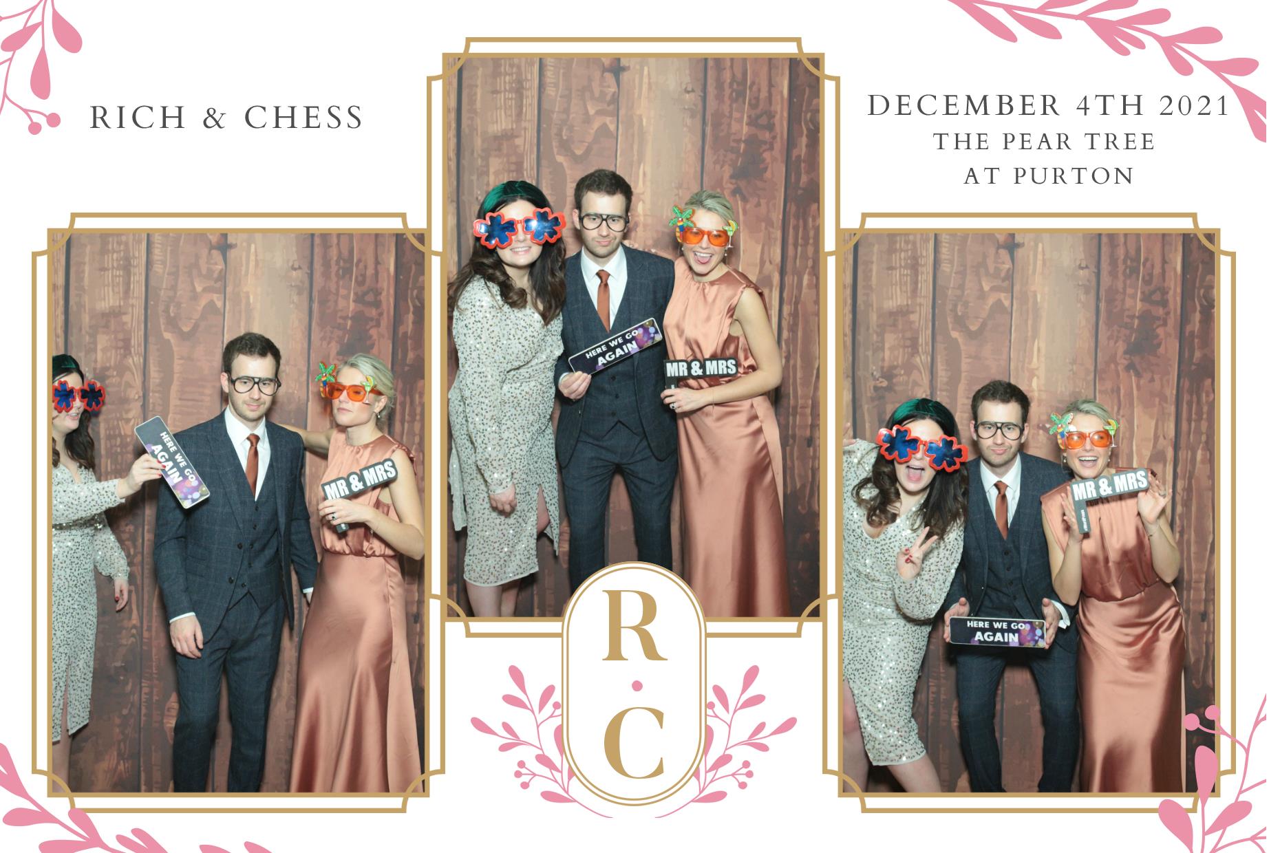 Chess and Rich's Wedding  | View more photos from the event at gallery.myphotoboothexperience.co.uk/u/MyPhotoBoothExperienceLtd/Chess-and-Richs-Wedding