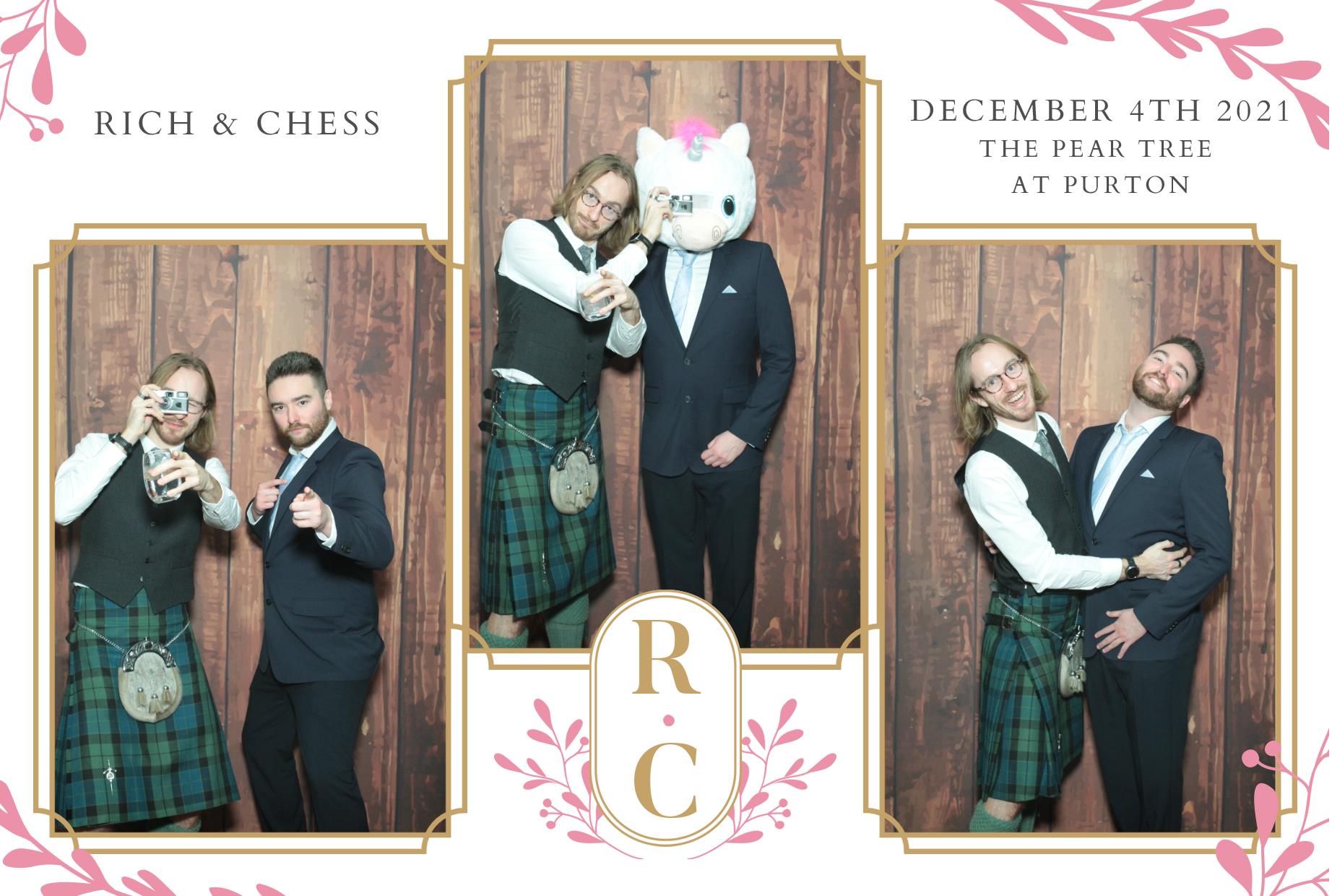 Chess and Rich's Wedding  | View more photos from the event at gallery.myphotoboothexperience.co.uk/u/MyPhotoBoothExperienceLtd/Chess-and-Richs-Wedding