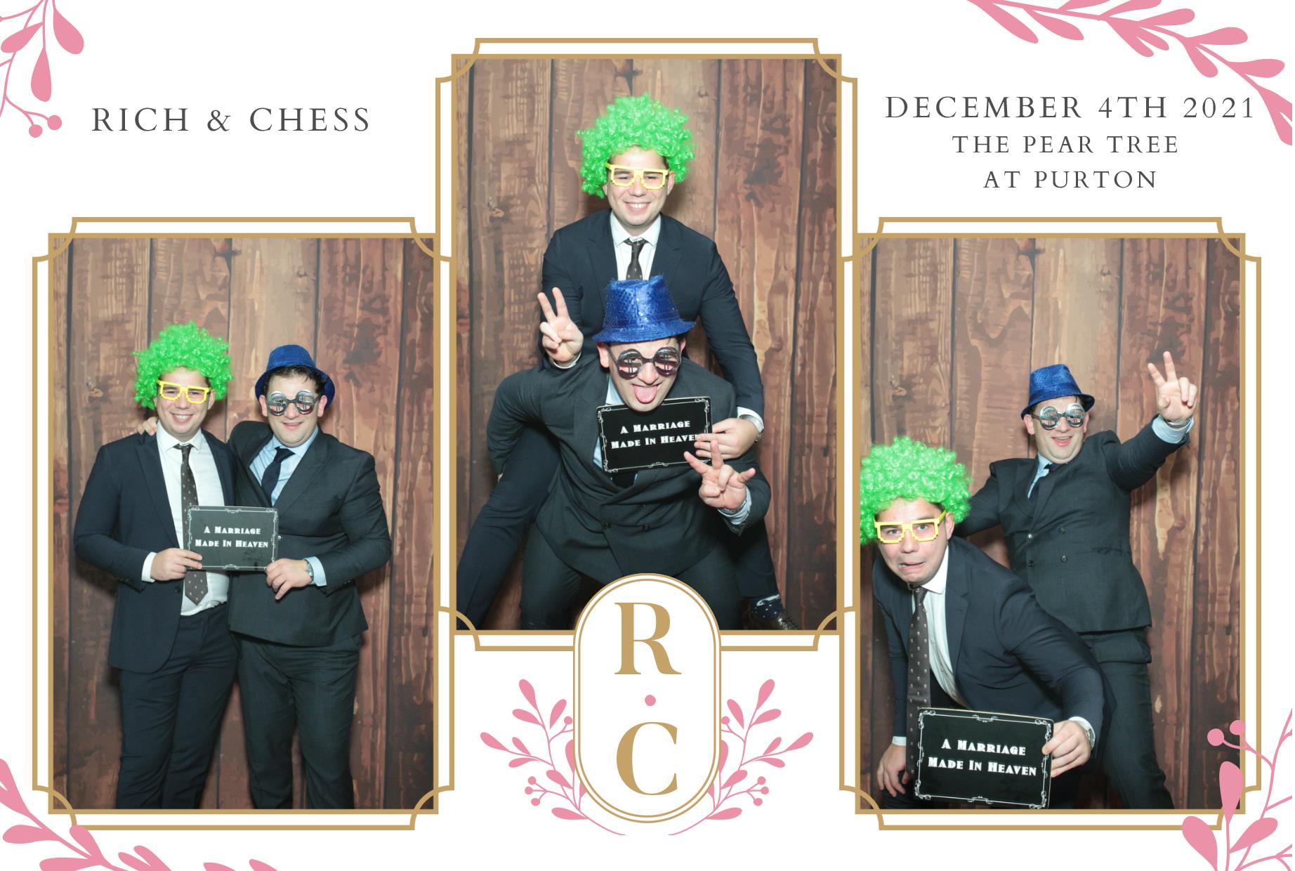 Chess and Rich's Wedding  | View more photos from the event at gallery.myphotoboothexperience.co.uk/u/MyPhotoBoothExperienceLtd/Chess-and-Richs-Wedding