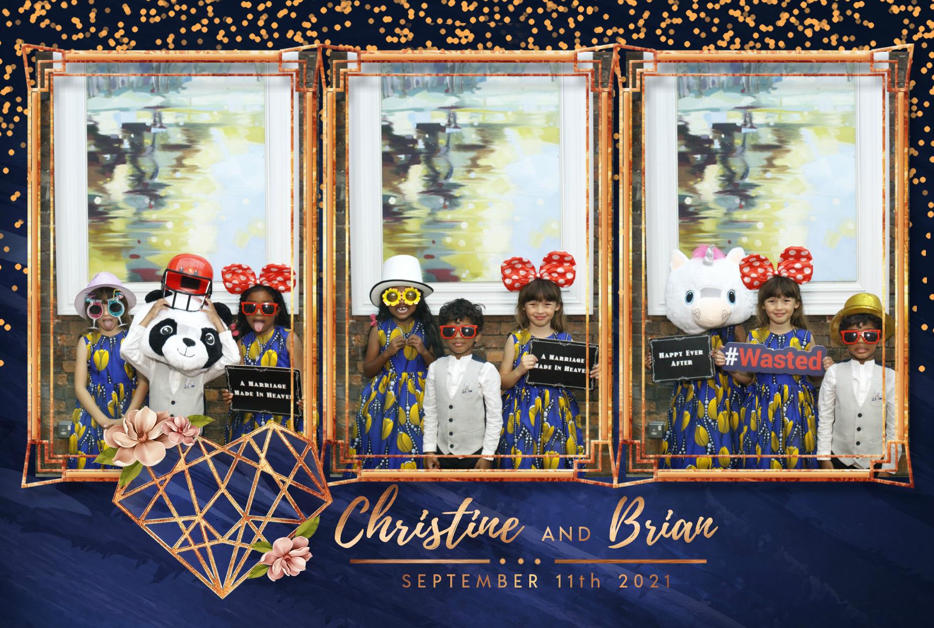 Christine & Brian | View more photos from the event at gallery.myphotoboothexperience.co.uk/u/MyPhotoBoothExperienceLtd/Christine-Brian