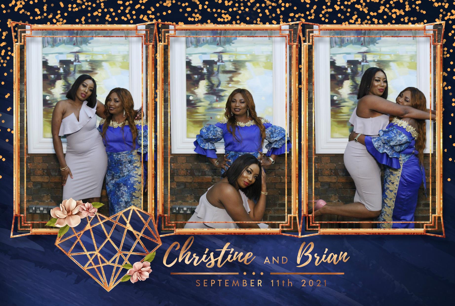 Christine & Brian | View more photos from the event at gallery.myphotoboothexperience.co.uk/u/MyPhotoBoothExperienceLtd/Christine-Brian