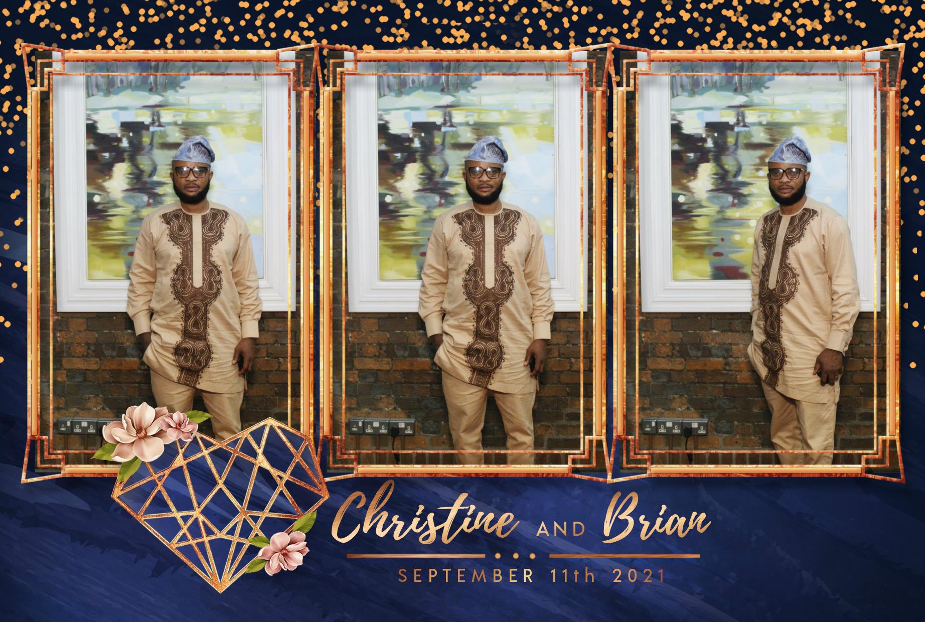 Christine & Brian | View more photos from the event at gallery.myphotoboothexperience.co.uk/u/MyPhotoBoothExperienceLtd/Christine-Brian