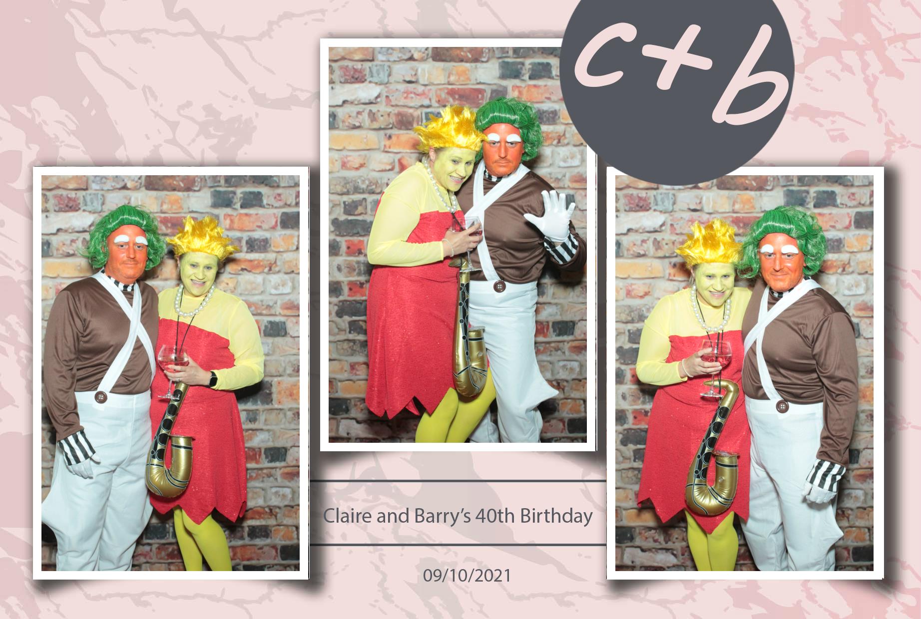 Claire and Barry's 40th Birthday | View more photos from the event at gallery.myphotoboothexperience.co.uk/u/MyPhotoBoothExperienceLtd/Claire-and-Barrys-40th-Birthday
