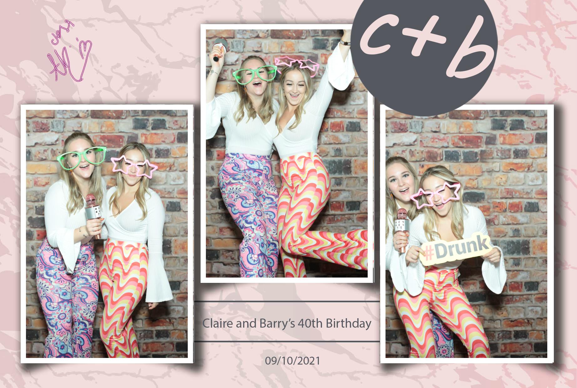 Claire and Barry's 40th Birthday | View more photos from the event at gallery.myphotoboothexperience.co.uk/u/MyPhotoBoothExperienceLtd/Claire-and-Barrys-40th-Birthday