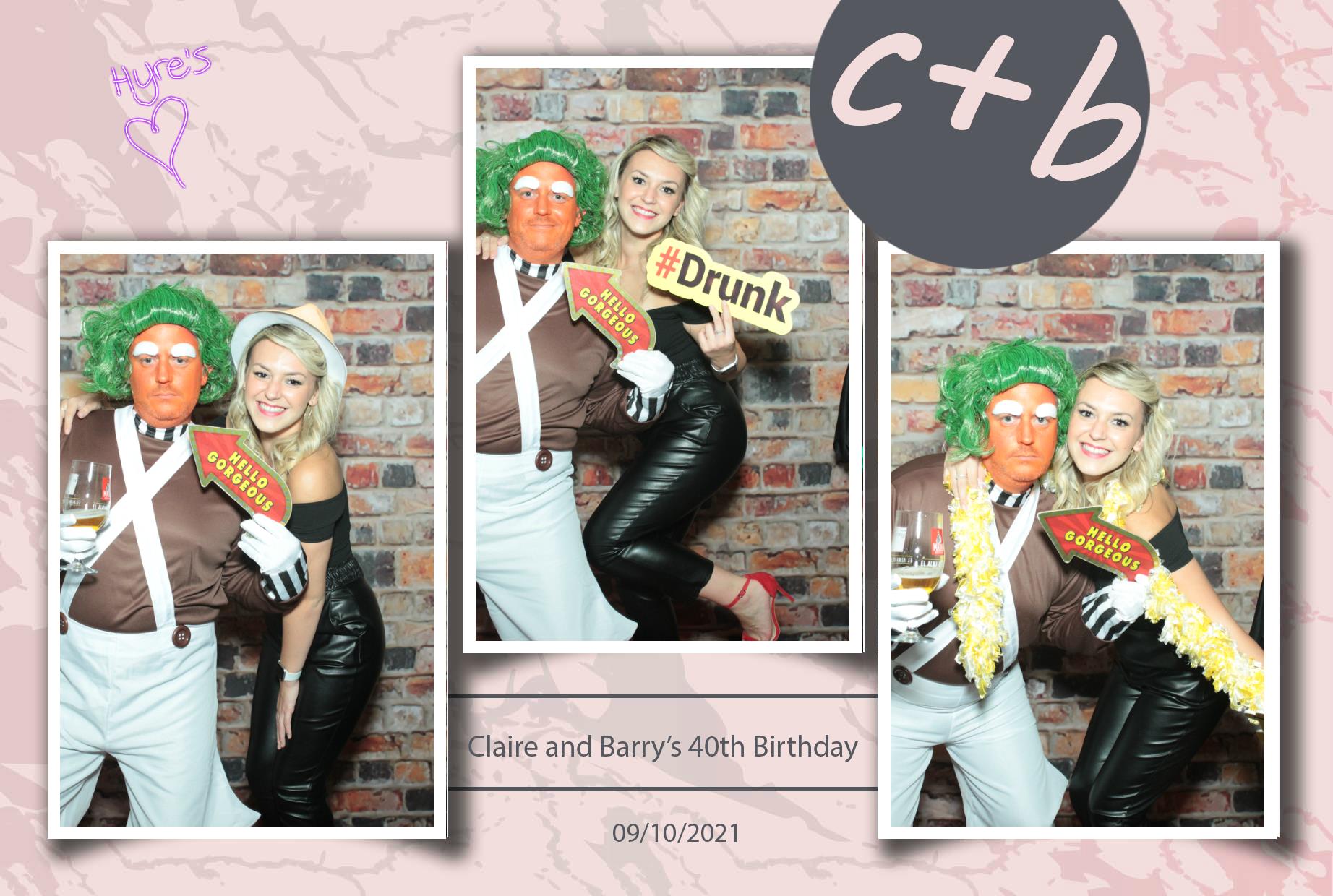 Claire and Barry's 40th Birthday | View more photos from the event at gallery.myphotoboothexperience.co.uk/u/MyPhotoBoothExperienceLtd/Claire-and-Barrys-40th-Birthday