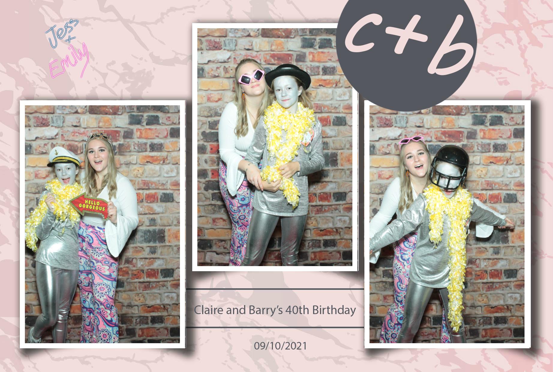 Claire and Barry's 40th Birthday | View more photos from the event at gallery.myphotoboothexperience.co.uk/u/MyPhotoBoothExperienceLtd/Claire-and-Barrys-40th-Birthday