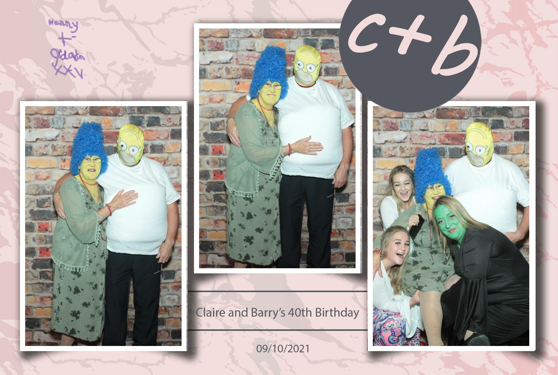 Claire and Barry's 40th Birthday | View more photos from the event at gallery.myphotoboothexperience.co.uk/u/MyPhotoBoothExperienceLtd/Claire-and-Barrys-40th-Birthday