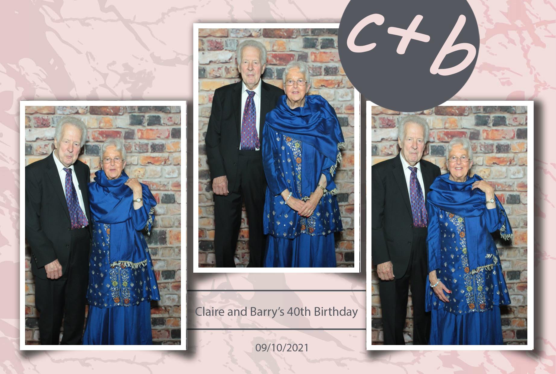 Claire and Barry's 40th Birthday | View more photos from the event at gallery.myphotoboothexperience.co.uk/u/MyPhotoBoothExperienceLtd/Claire-and-Barrys-40th-Birthday