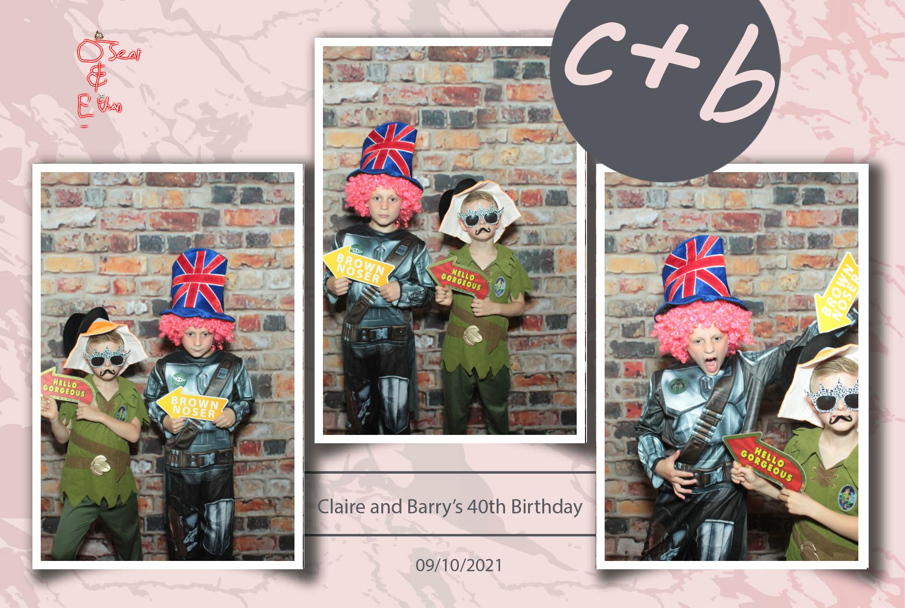 Claire and Barry's 40th Birthday | View more photos from the event at gallery.myphotoboothexperience.co.uk/u/MyPhotoBoothExperienceLtd/Claire-and-Barrys-40th-Birthday