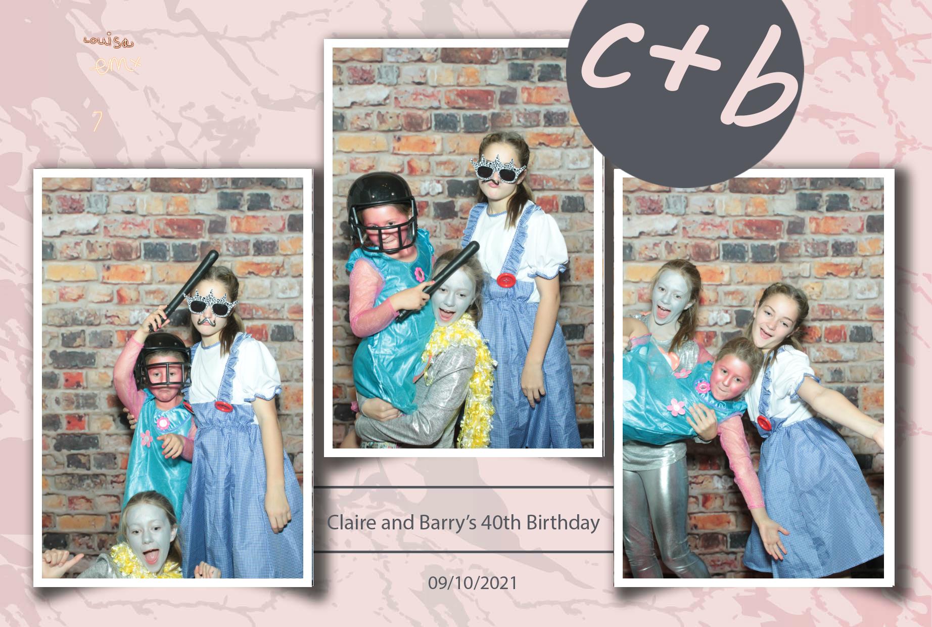 Claire and Barry's 40th Birthday | View more photos from the event at gallery.myphotoboothexperience.co.uk/u/MyPhotoBoothExperienceLtd/Claire-and-Barrys-40th-Birthday