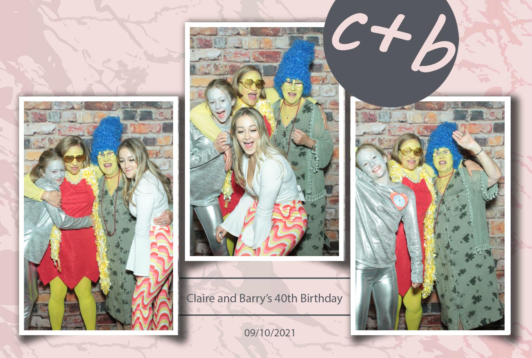 Claire and Barry's 40th Birthday | View more photos from the event at gallery.myphotoboothexperience.co.uk/u/MyPhotoBoothExperienceLtd/Claire-and-Barrys-40th-Birthday