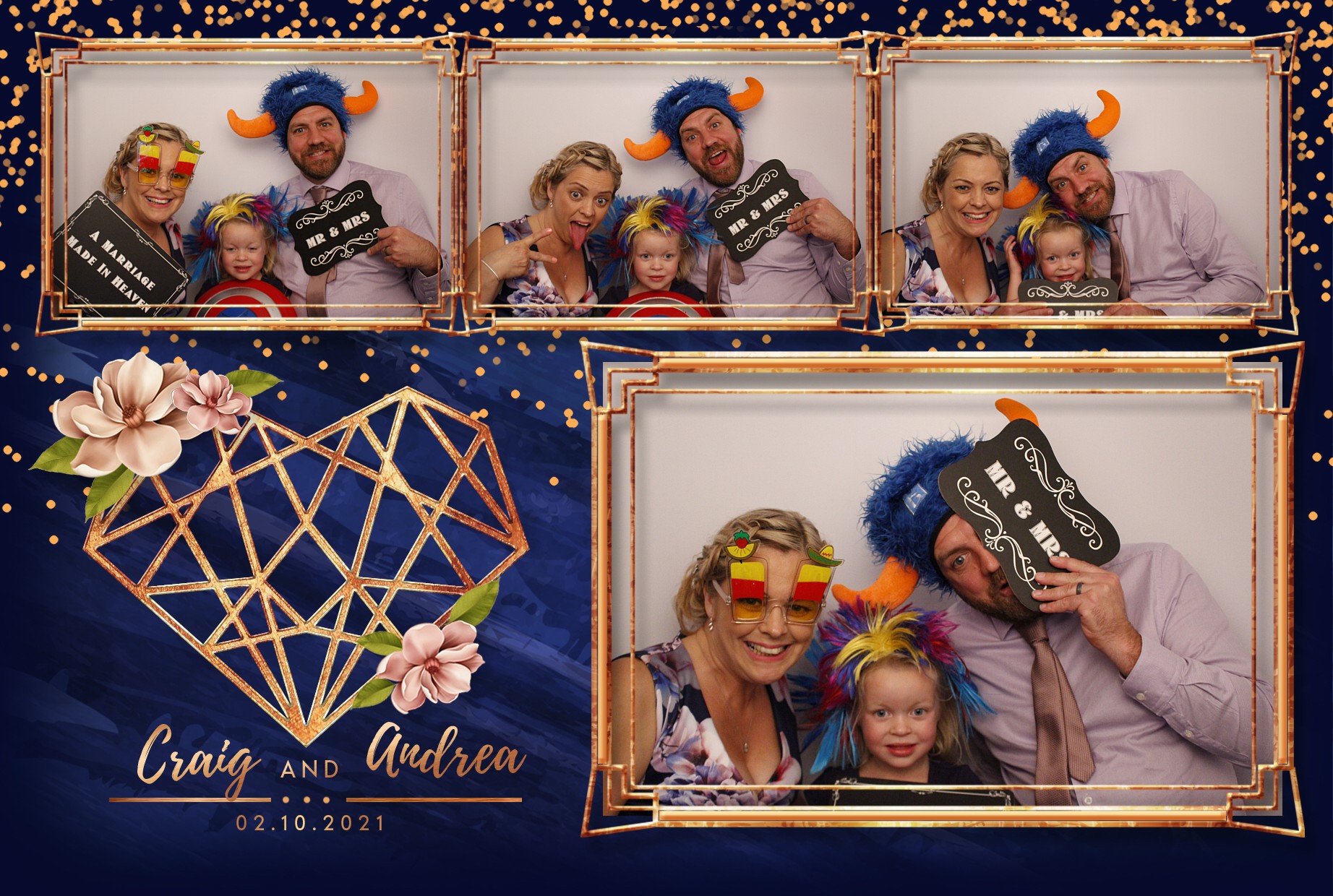 Craig and Andrea's Wedding  | View more photos from the event at gallery.myphotoboothexperience.co.uk/u/MyPhotoBoothExperienceLtd/Craig-and-Andreas-Wedding