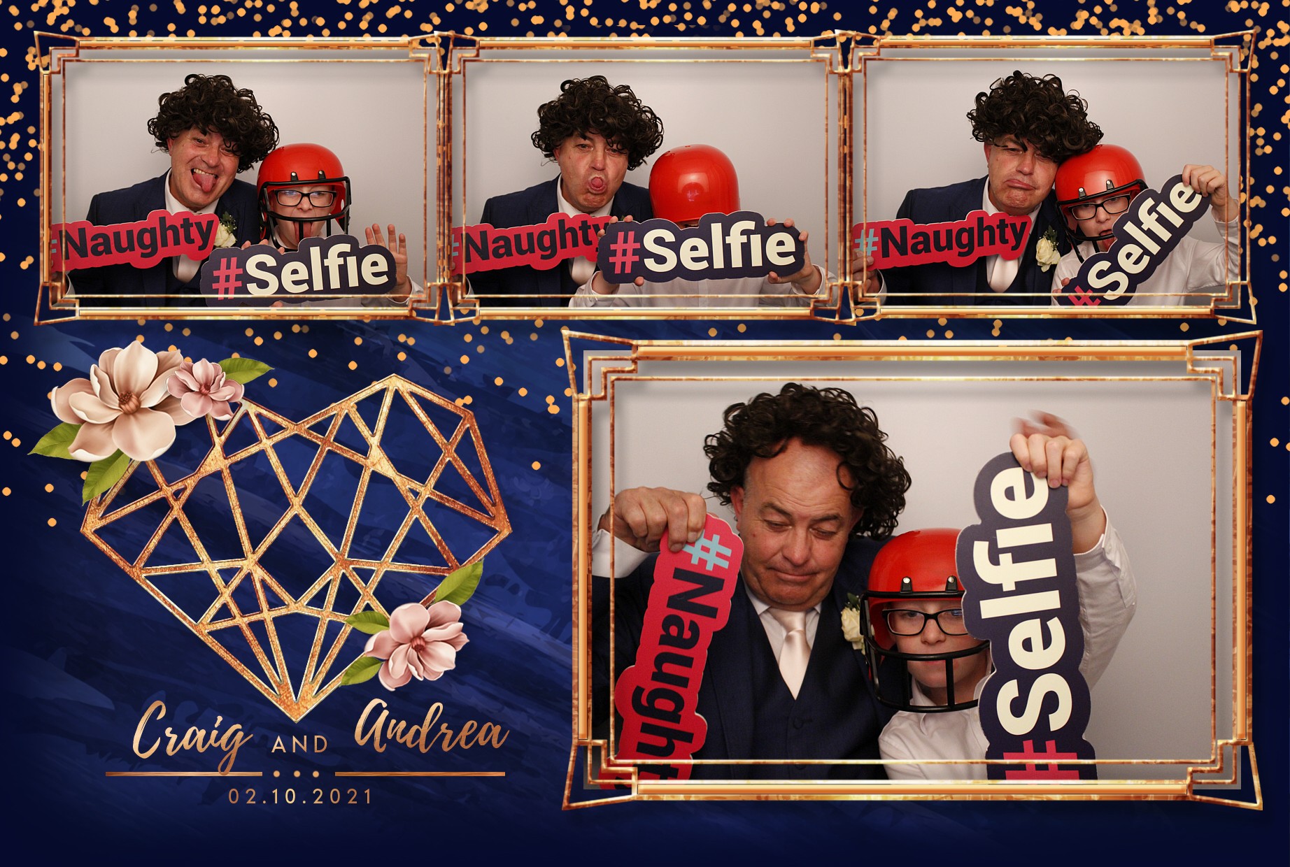 Craig and Andrea's Wedding  | View more photos from the event at gallery.myphotoboothexperience.co.uk/u/MyPhotoBoothExperienceLtd/Craig-and-Andreas-Wedding