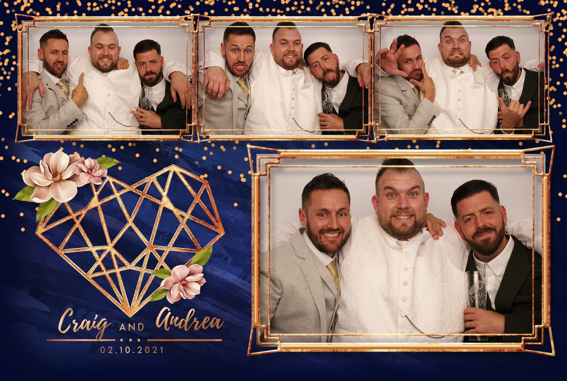 Craig and Andrea's Wedding  | View more photos from the event at gallery.myphotoboothexperience.co.uk/u/MyPhotoBoothExperienceLtd/Craig-and-Andreas-Wedding