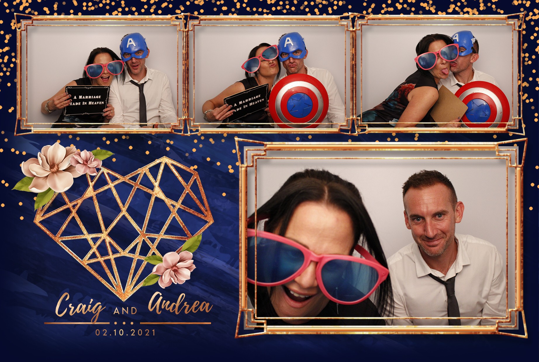 Craig and Andrea's Wedding  | View more photos from the event at gallery.myphotoboothexperience.co.uk/u/MyPhotoBoothExperienceLtd/Craig-and-Andreas-Wedding