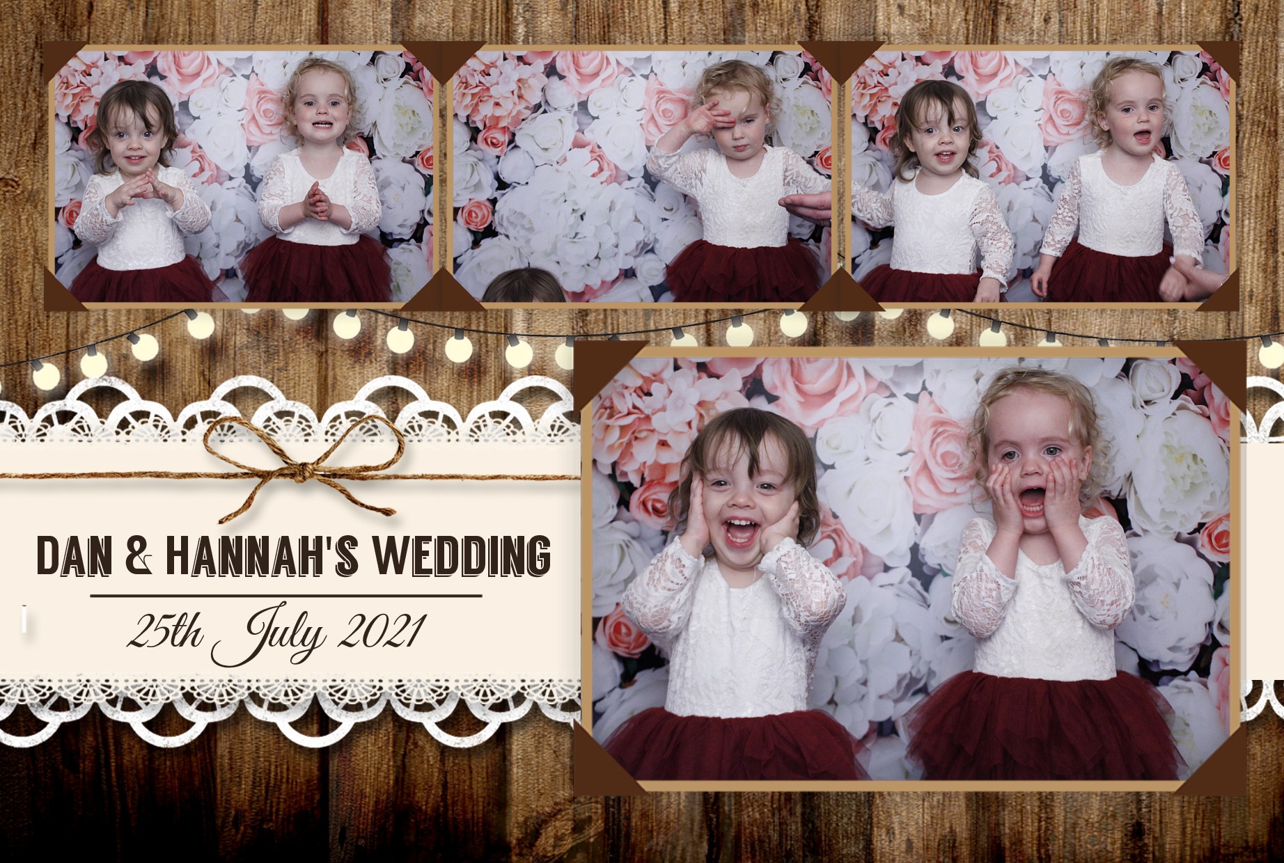 Dan & Hannah's Wedding | View more photos from the event at gallery.myphotoboothexperience.co.uk/u/MyPhotoBoothExperienceLtd/Dan-Hannahs-Wedding