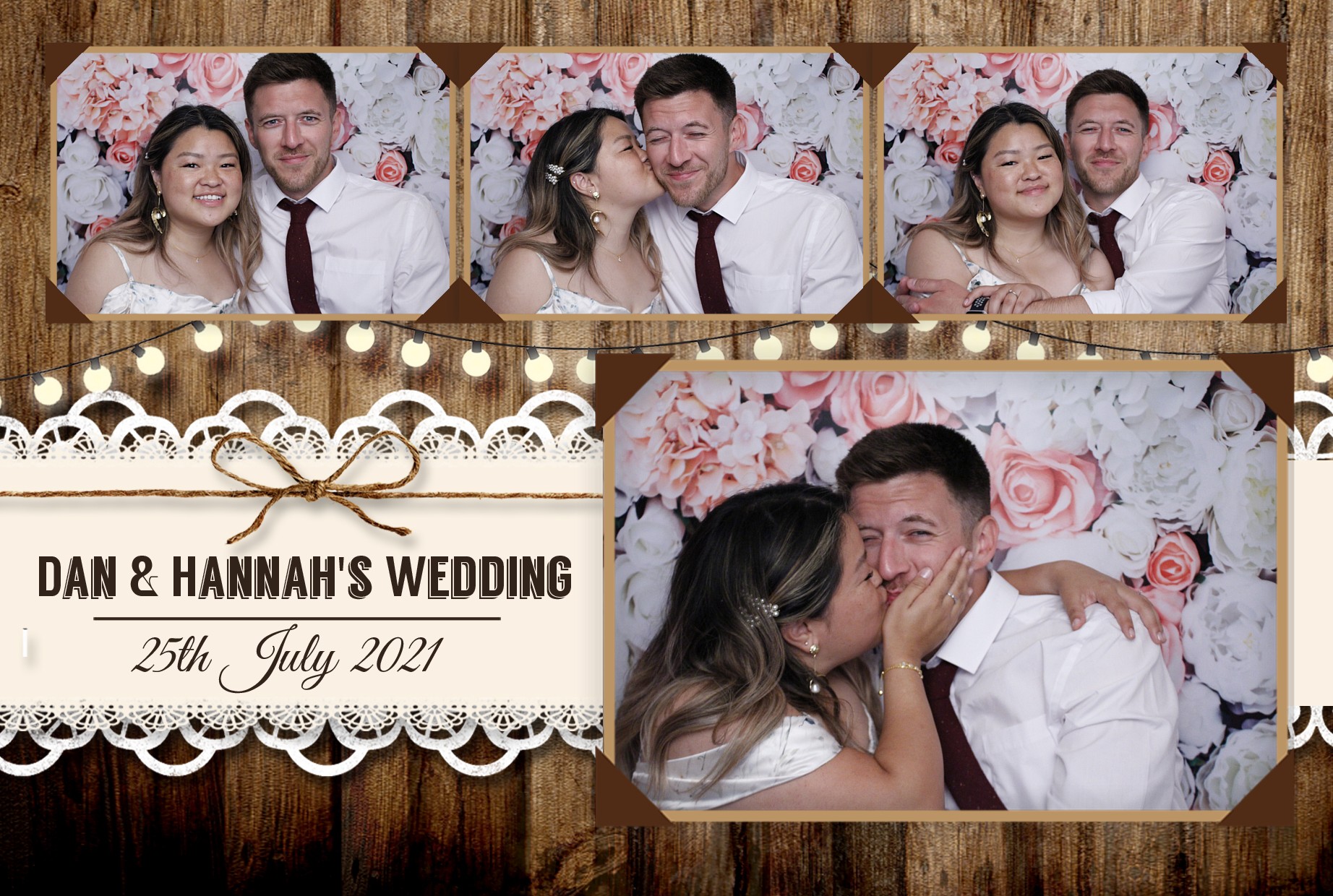 Dan & Hannah's Wedding | View more photos from the event at gallery.myphotoboothexperience.co.uk/u/MyPhotoBoothExperienceLtd/Dan-Hannahs-Wedding