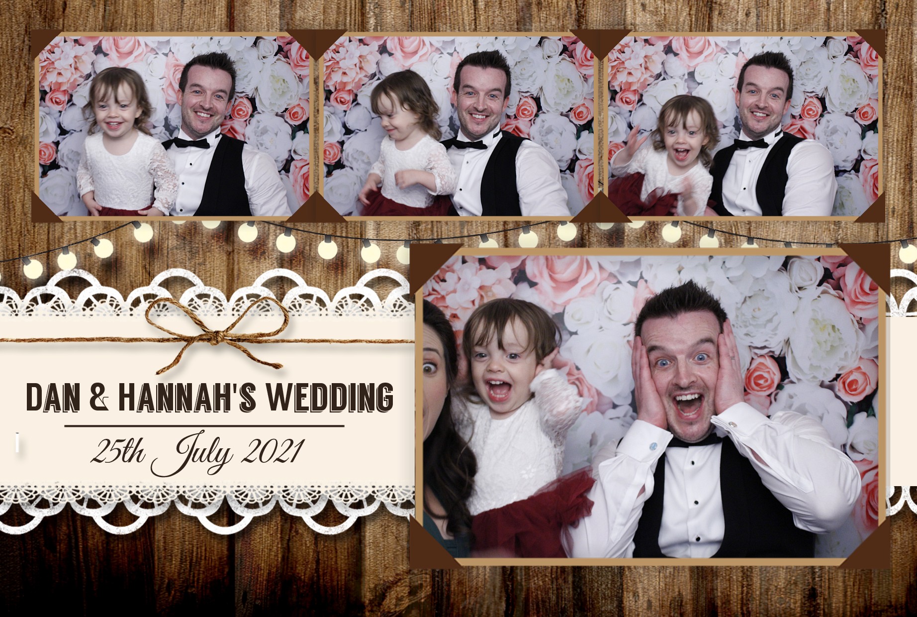 Dan & Hannah's Wedding | View more photos from the event at gallery.myphotoboothexperience.co.uk/u/MyPhotoBoothExperienceLtd/Dan-Hannahs-Wedding