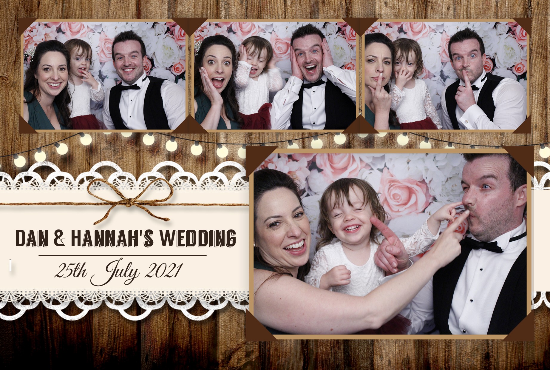 Dan & Hannah's Wedding | View more photos from the event at gallery.myphotoboothexperience.co.uk/u/MyPhotoBoothExperienceLtd/Dan-Hannahs-Wedding