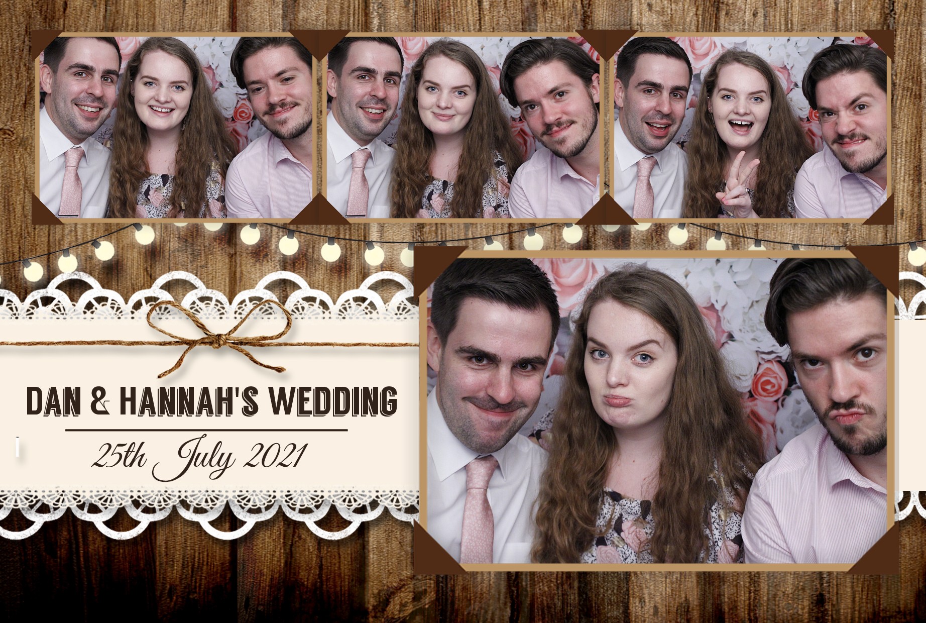 Dan & Hannah's Wedding | View more photos from the event at gallery.myphotoboothexperience.co.uk/u/MyPhotoBoothExperienceLtd/Dan-Hannahs-Wedding