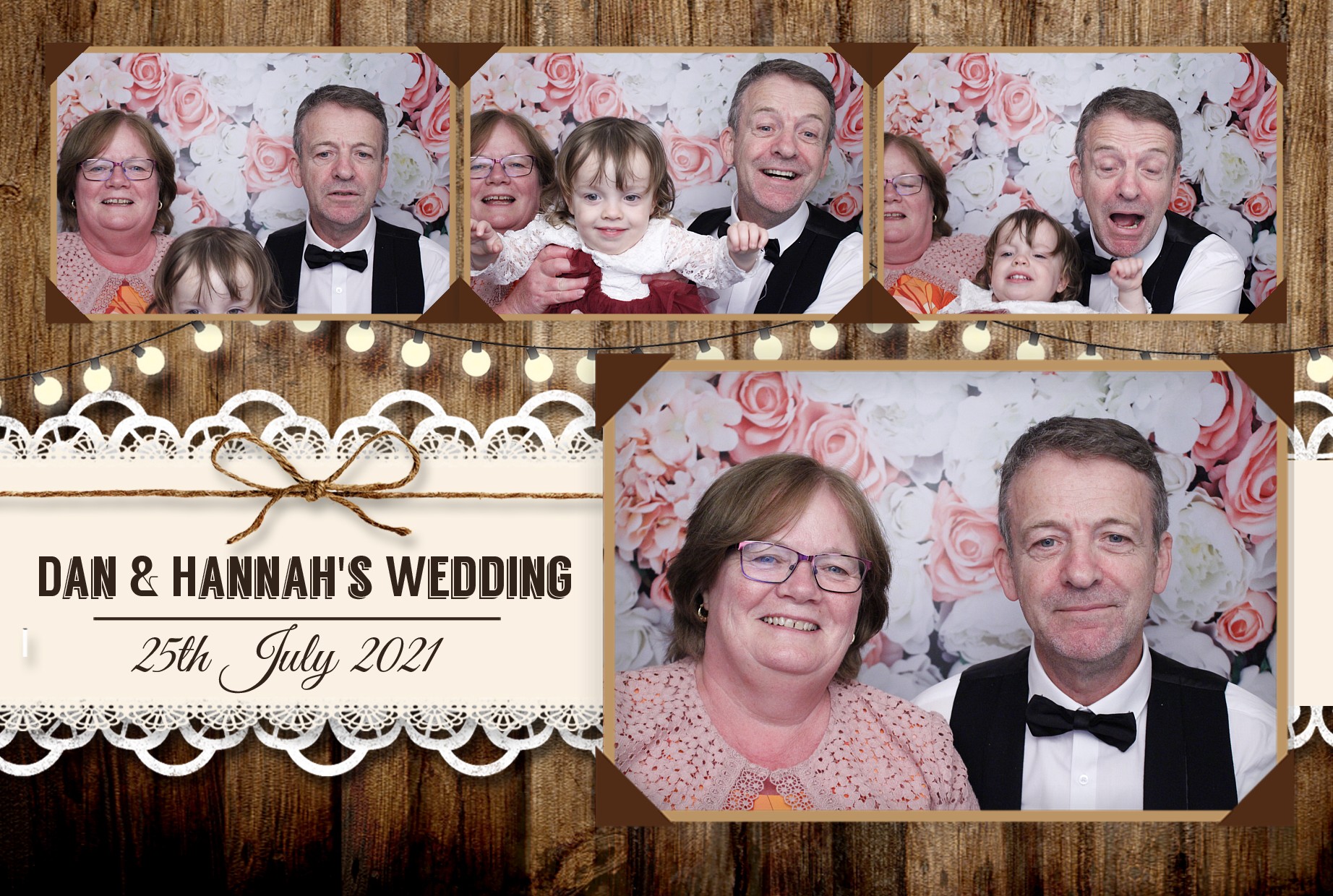Dan & Hannah's Wedding | View more photos from the event at gallery.myphotoboothexperience.co.uk/u/MyPhotoBoothExperienceLtd/Dan-Hannahs-Wedding