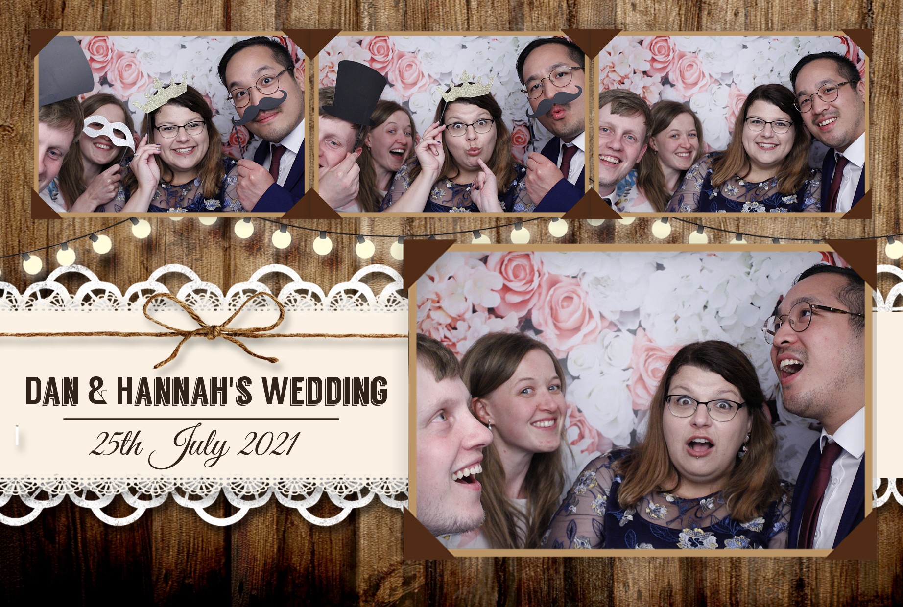 Dan & Hannah's Wedding | View more photos from the event at gallery.myphotoboothexperience.co.uk/u/MyPhotoBoothExperienceLtd/Dan-Hannahs-Wedding
