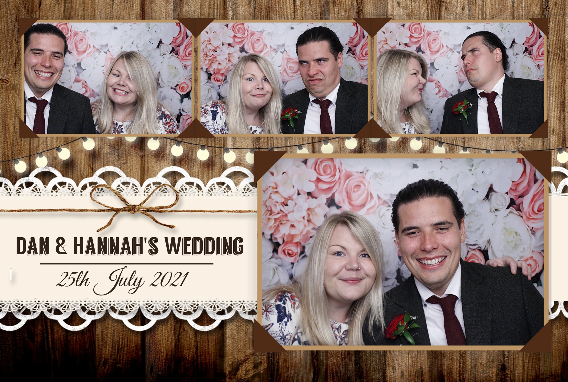 Dan & Hannah's Wedding | View more photos from the event at gallery.myphotoboothexperience.co.uk/u/MyPhotoBoothExperienceLtd/Dan-Hannahs-Wedding