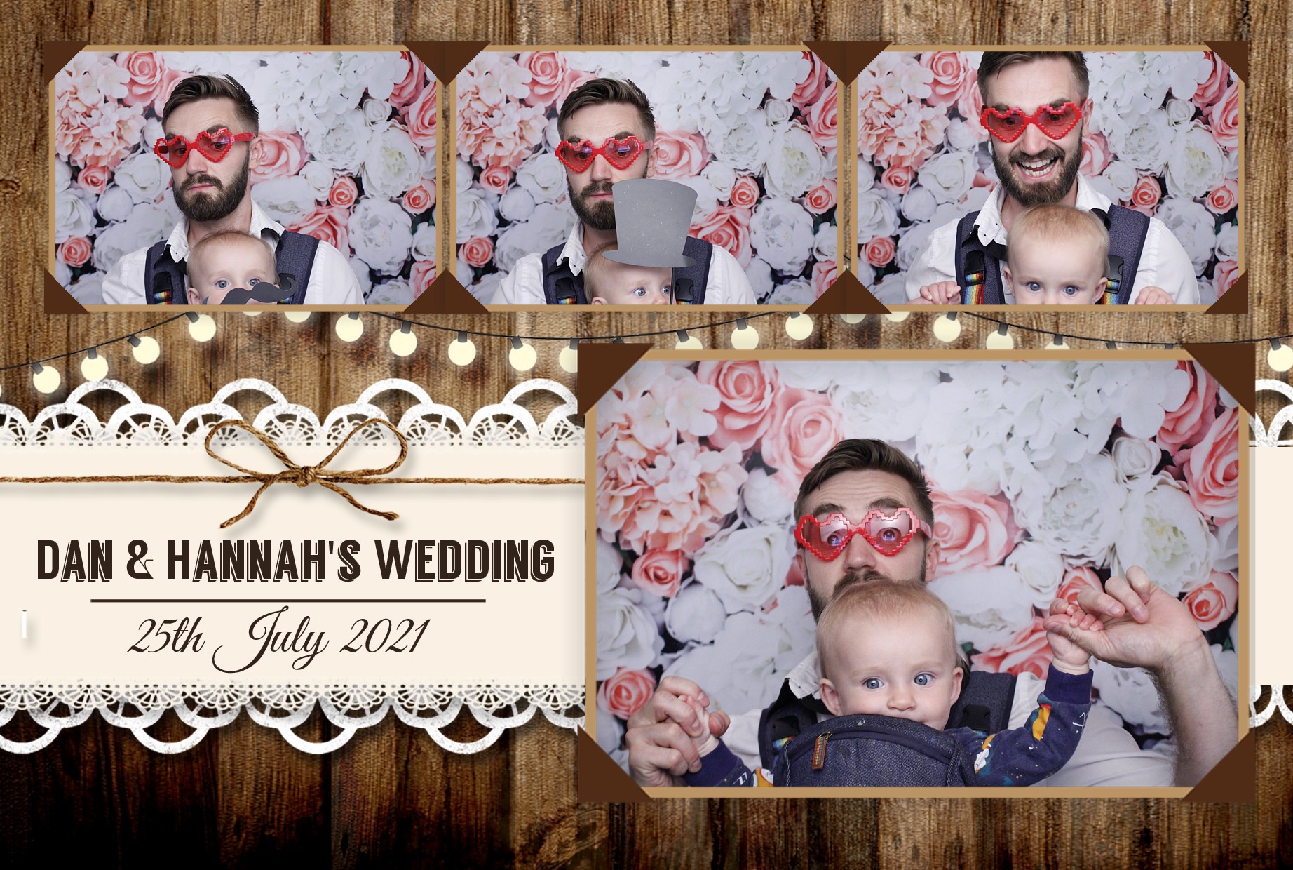 Dan & Hannah's Wedding | View more photos from the event at gallery.myphotoboothexperience.co.uk/u/MyPhotoBoothExperienceLtd/Dan-Hannahs-Wedding