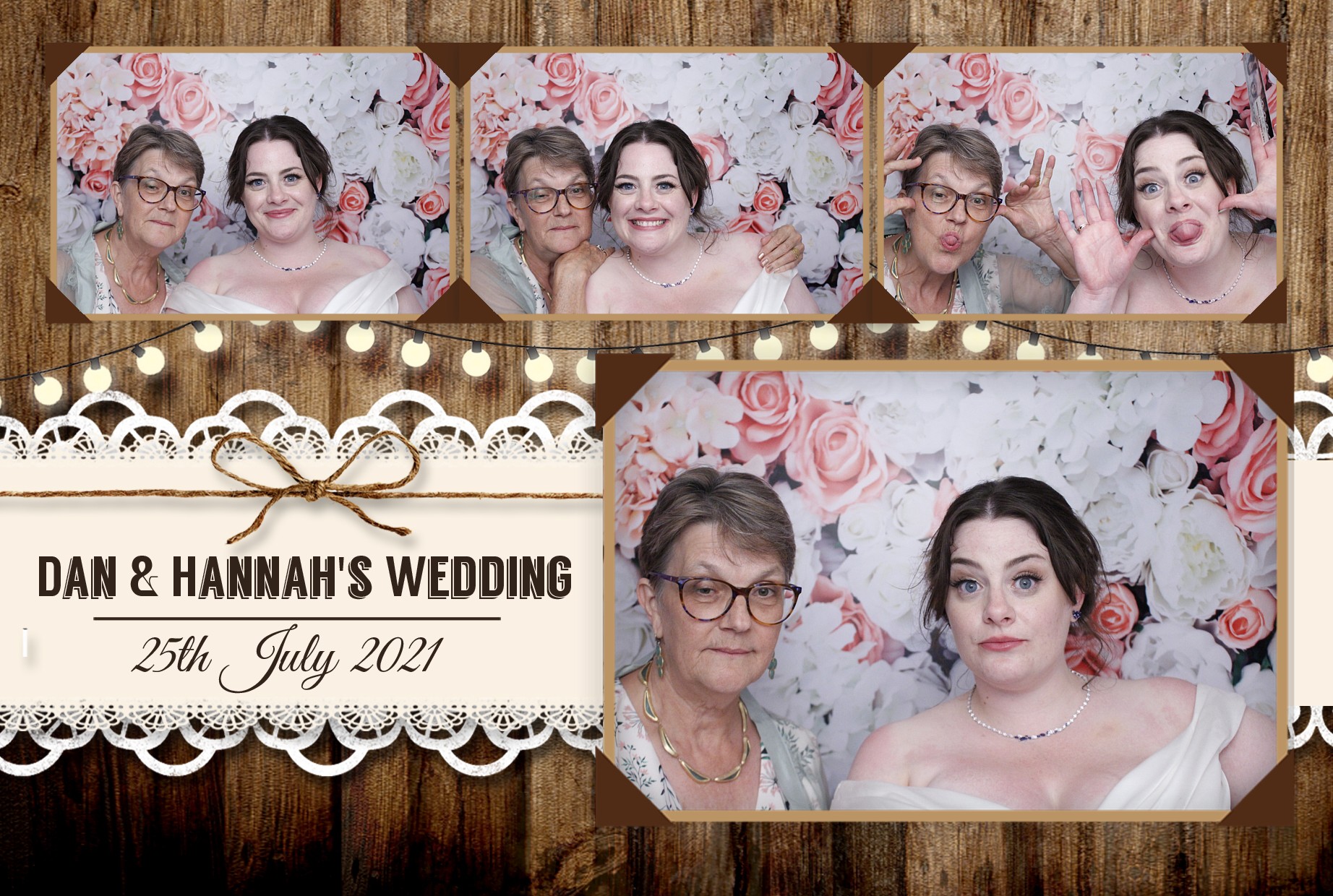 Dan & Hannah's Wedding | View more photos from the event at gallery.myphotoboothexperience.co.uk/u/MyPhotoBoothExperienceLtd/Dan-Hannahs-Wedding