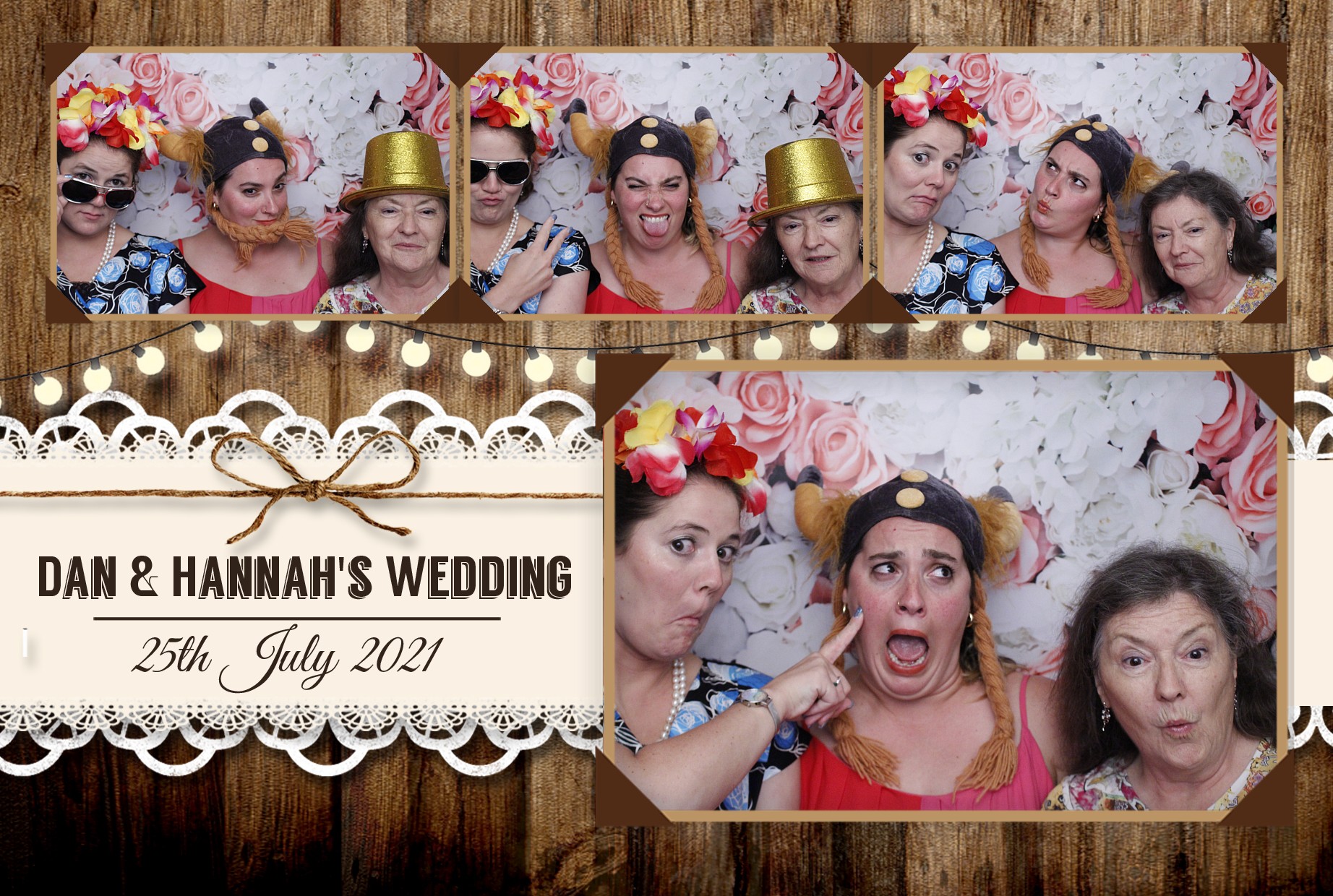 Dan & Hannah's Wedding | View more photos from the event at gallery.myphotoboothexperience.co.uk/u/MyPhotoBoothExperienceLtd/Dan-Hannahs-Wedding