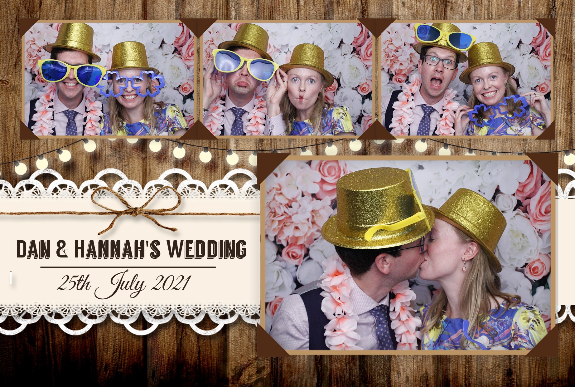 Dan & Hannah's Wedding | View more photos from the event at gallery.myphotoboothexperience.co.uk/u/MyPhotoBoothExperienceLtd/Dan-Hannahs-Wedding