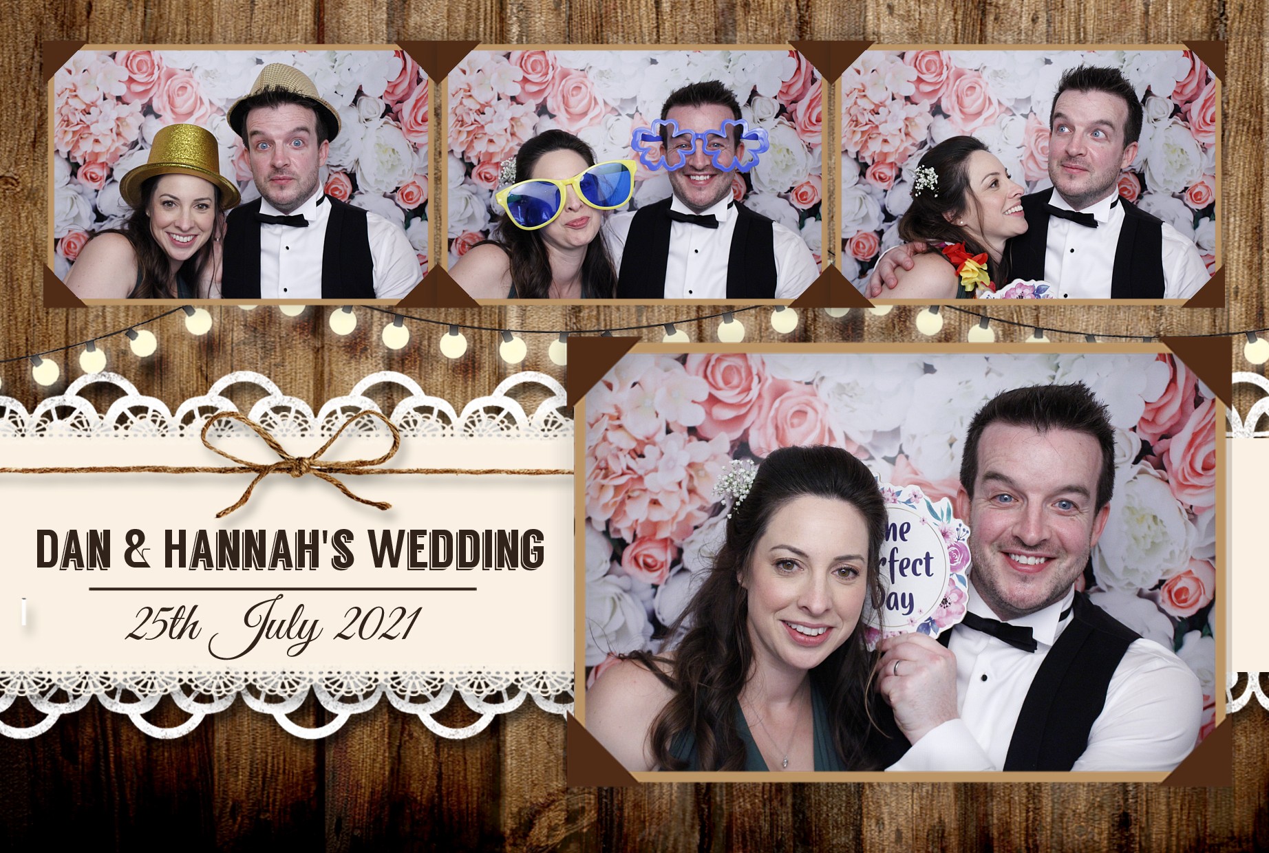 Dan & Hannah's Wedding | View more photos from the event at gallery.myphotoboothexperience.co.uk/u/MyPhotoBoothExperienceLtd/Dan-Hannahs-Wedding