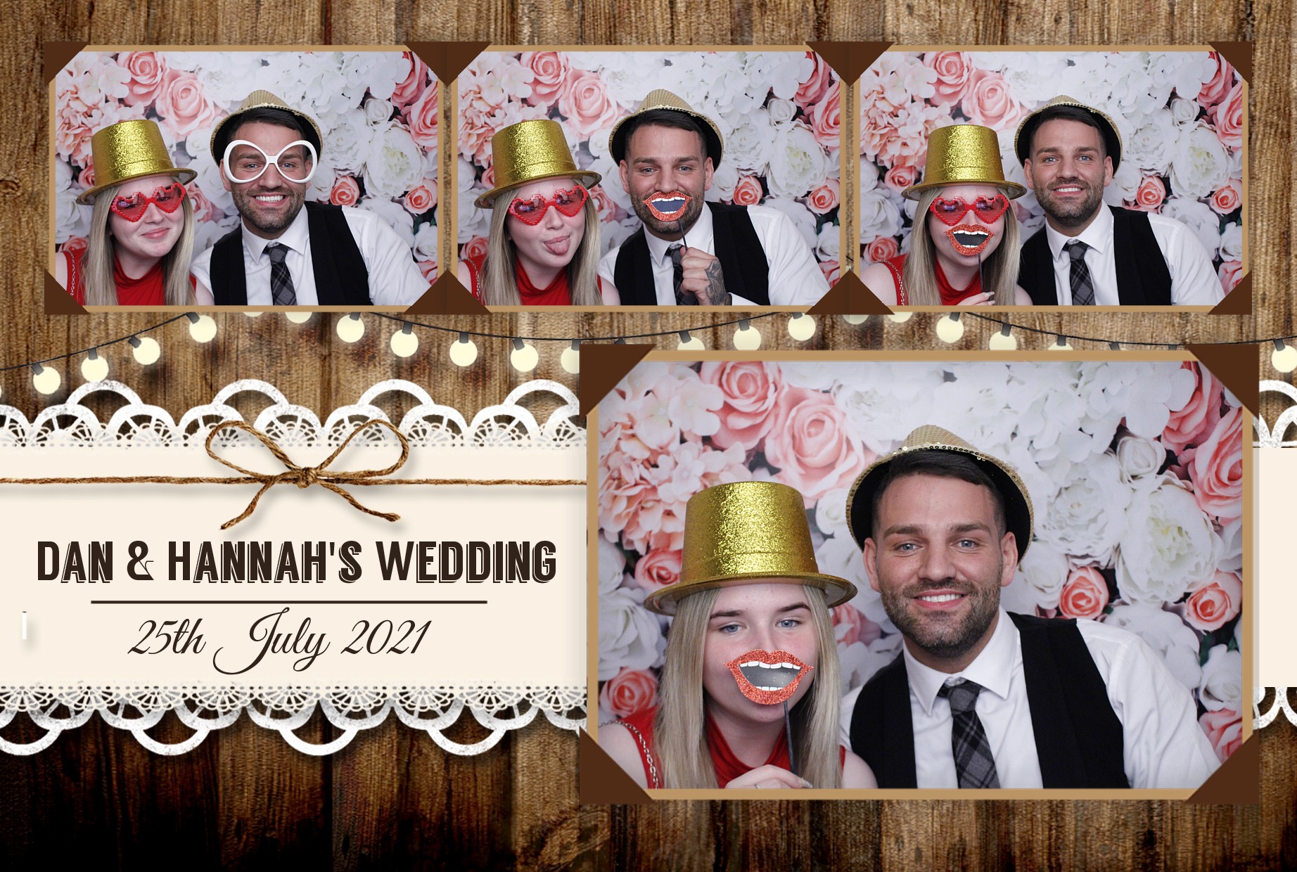 Dan & Hannah's Wedding | View more photos from the event at gallery.myphotoboothexperience.co.uk/u/MyPhotoBoothExperienceLtd/Dan-Hannahs-Wedding