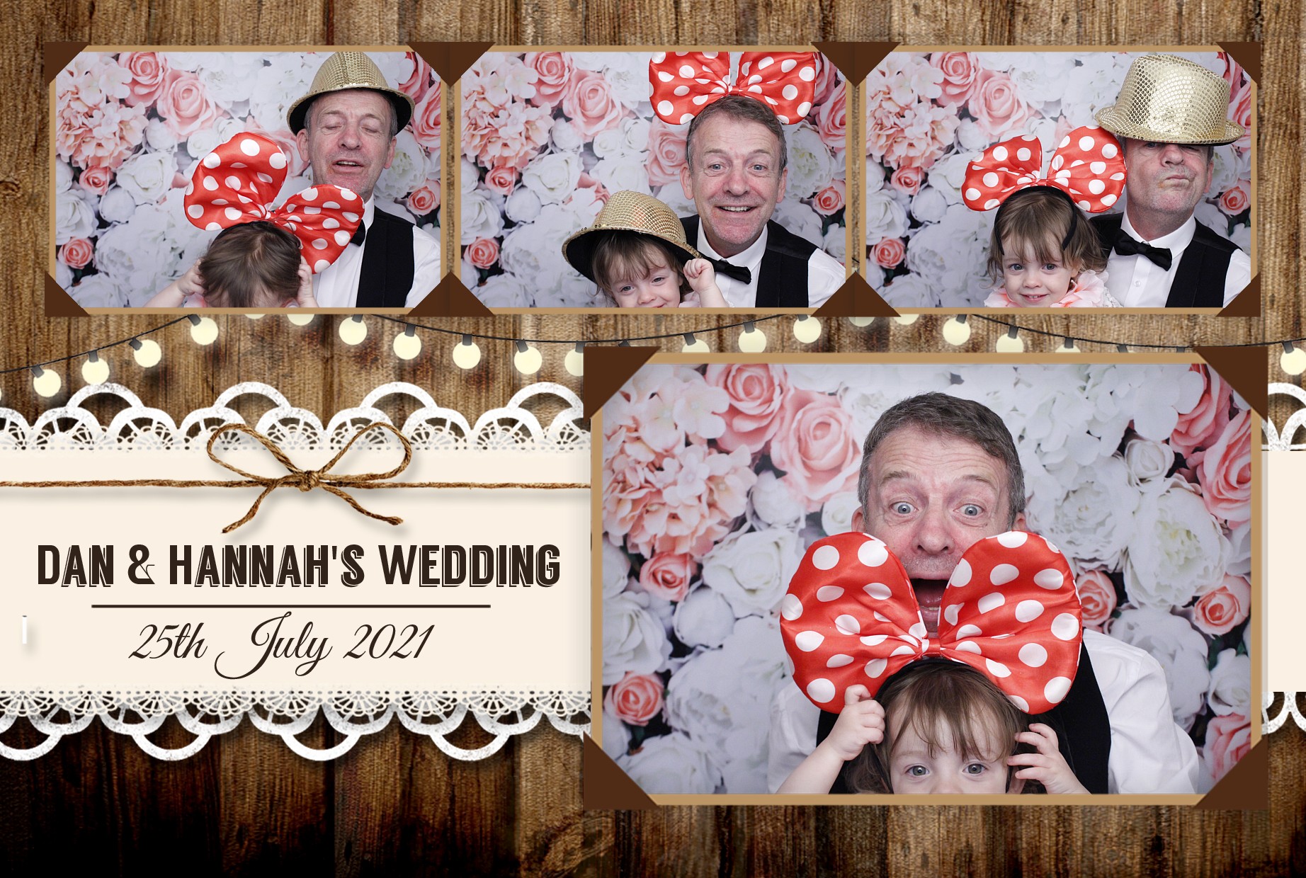 Dan & Hannah's Wedding | View more photos from the event at gallery.myphotoboothexperience.co.uk/u/MyPhotoBoothExperienceLtd/Dan-Hannahs-Wedding