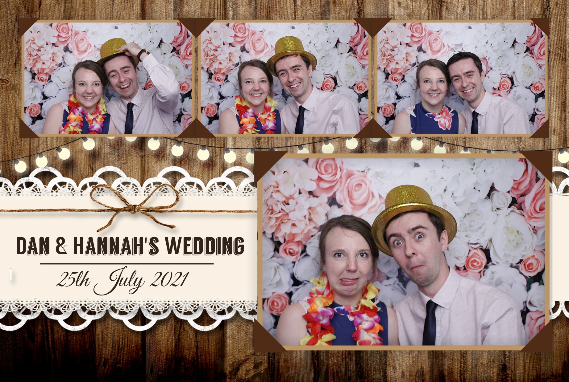 Dan & Hannah's Wedding | View more photos from the event at gallery.myphotoboothexperience.co.uk/u/MyPhotoBoothExperienceLtd/Dan-Hannahs-Wedding