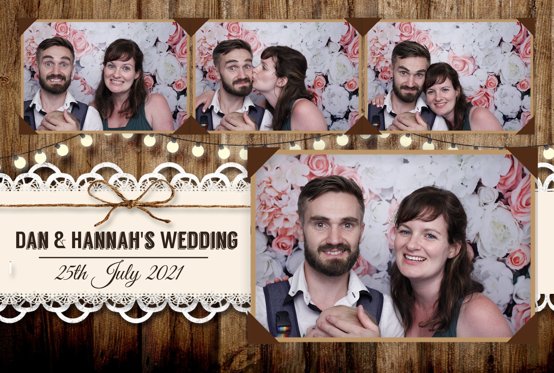 Dan & Hannah's Wedding | View more photos from the event at gallery.myphotoboothexperience.co.uk/u/MyPhotoBoothExperienceLtd/Dan-Hannahs-Wedding