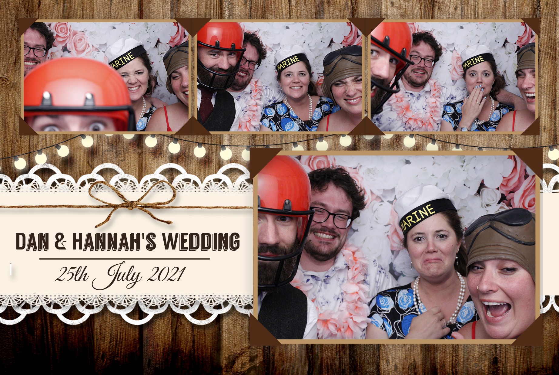 Dan & Hannah's Wedding | View more photos from the event at gallery.myphotoboothexperience.co.uk/u/MyPhotoBoothExperienceLtd/Dan-Hannahs-Wedding