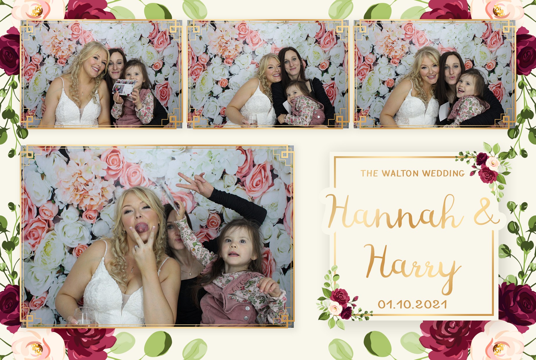 Harry and Hannah's Wedding  | View more photos from the event at gallery.myphotoboothexperience.co.uk/u/MyPhotoBoothExperienceLtd/Harry-and-Hannahs-Wedding