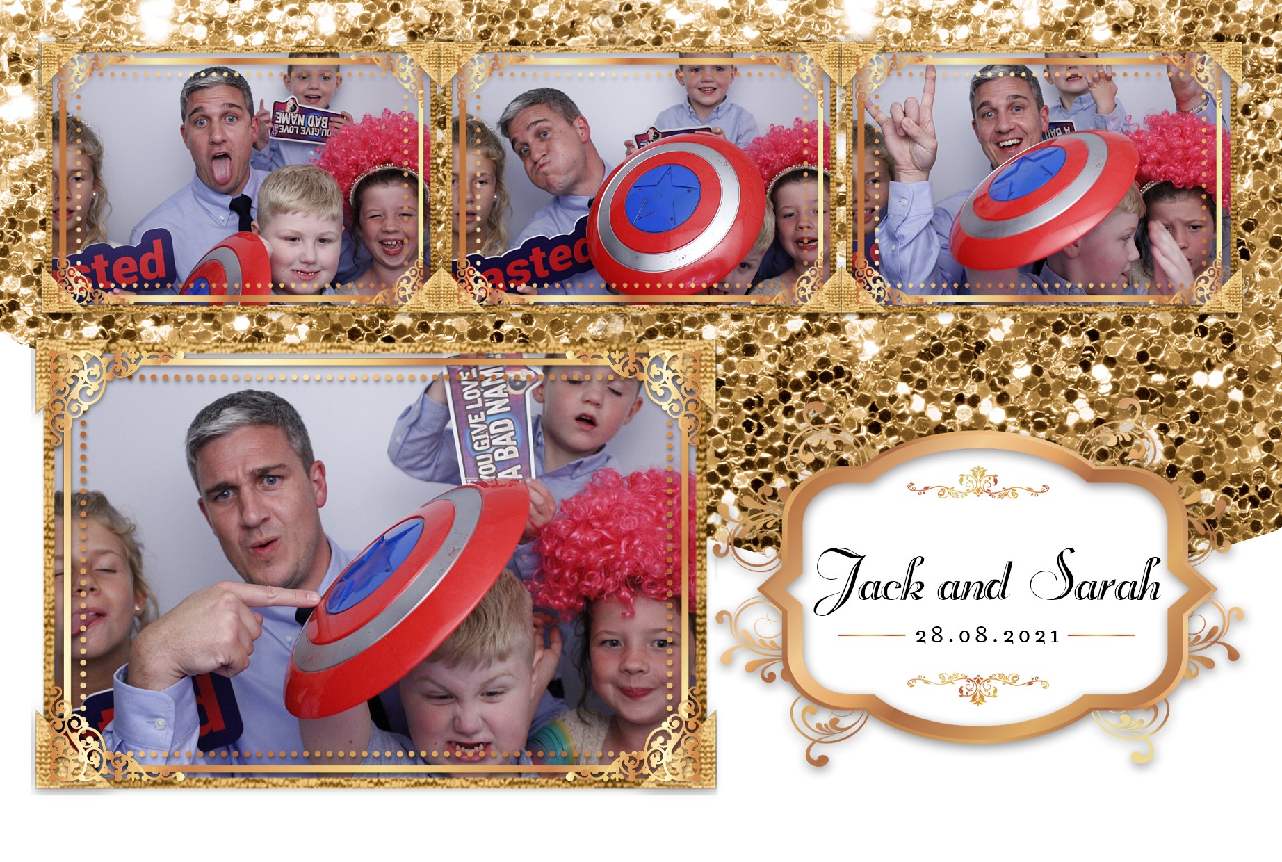 Jack and Sarah's Wedding  | View more photos from the event at gallery.myphotoboothexperience.co.uk/u/MyPhotoBoothExperienceLtd/Jack-and-Sarahs-Wedding