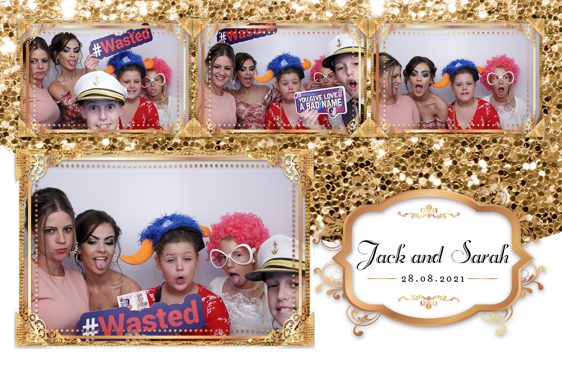 Jack and Sarah's Wedding  | View more photos from the event at gallery.myphotoboothexperience.co.uk/u/MyPhotoBoothExperienceLtd/Jack-and-Sarahs-Wedding