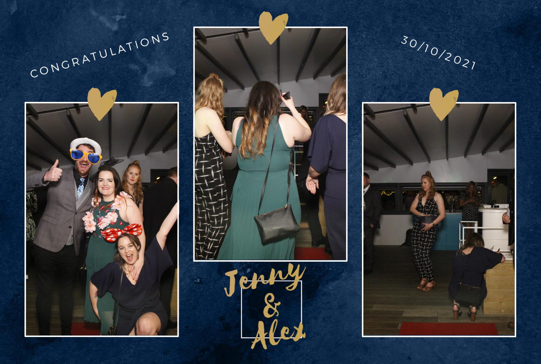 Jenny and Alex's Wedding  | View more photos from the event at gallery.myphotoboothexperience.co.uk/u/MyPhotoBoothExperienceLtd/Jenny-and-Alexs-Wedding