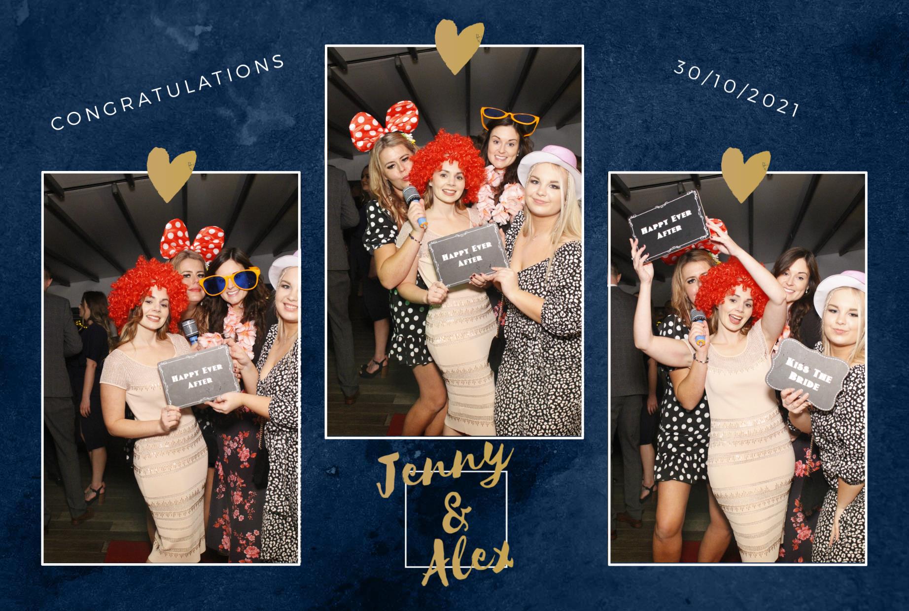 Jenny and Alex's Wedding  | View more photos from the event at gallery.myphotoboothexperience.co.uk/u/MyPhotoBoothExperienceLtd/Jenny-and-Alexs-Wedding